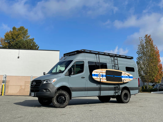 Aluminum Roof Rack For Mercedes Sprinter With Perforated Deck