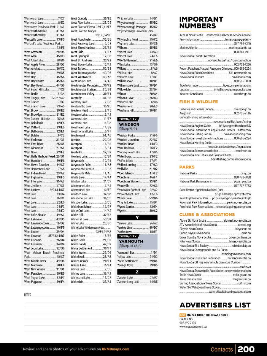 Nova Scotia Backroad Mapbook