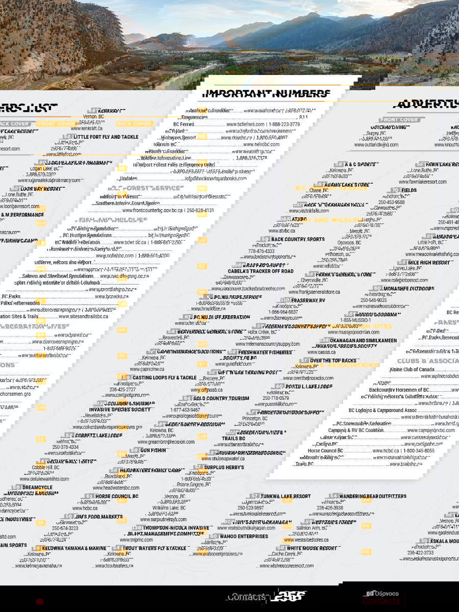 Thompson Okanagan BC Backroad Mapbook