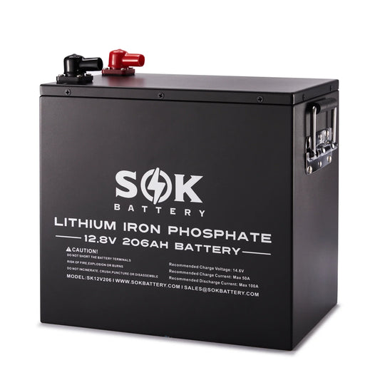 SOK 206Ah | 12V - Heated LiFePO4 Lithium Battery