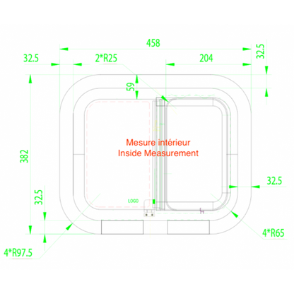 Universal Sliding Bunk Window Left Side - 457x381L