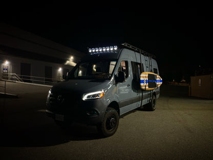Aluminum Roof Rack For Mercedes Sprinter With Perforated Deck