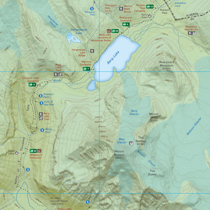 Berg Lake (Mount Robson Provincial Park, BC) - Destination Map
