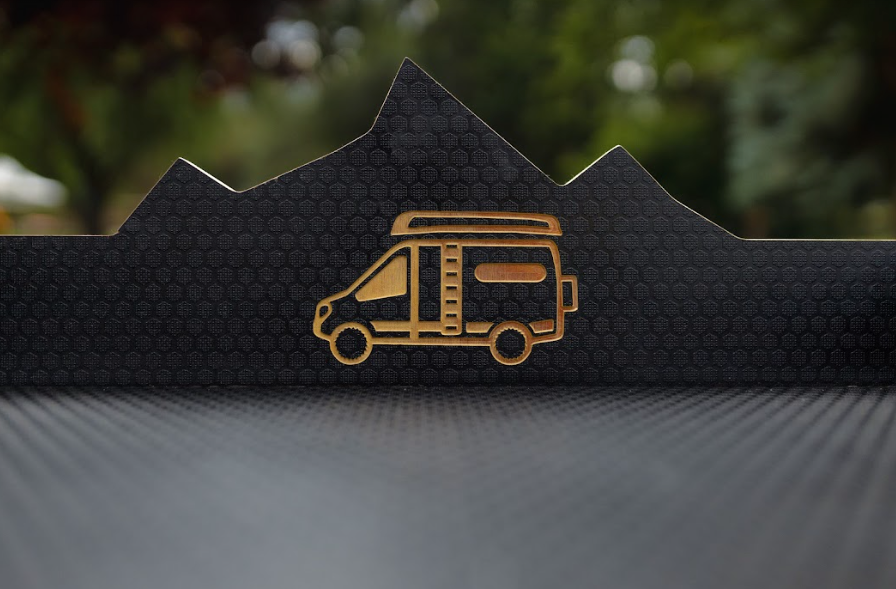 Black Hex-Plywood Slide Out Storage Tray for Bikes, Boards and Gear