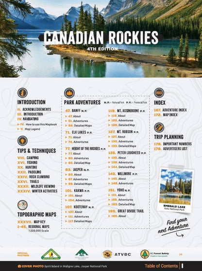 Canadian Rockies Backroad Mapbook
