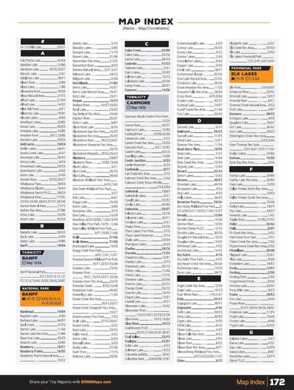 Canadian Rockies Backroad Mapbook