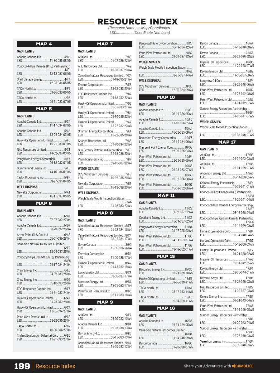 Central Alberta Backroad Mapbook