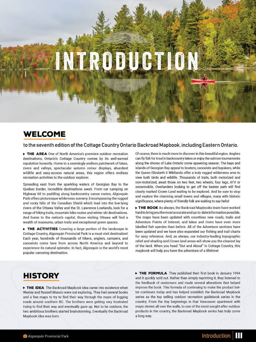 Cottage Country Ontario Backroad Mapbook