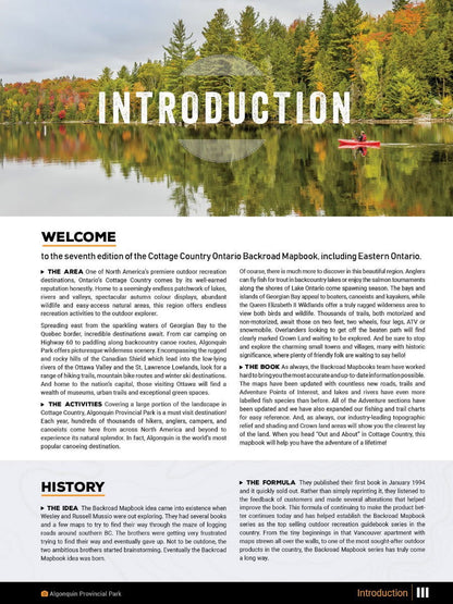 Cottage Country Ontario Backroad Mapbook