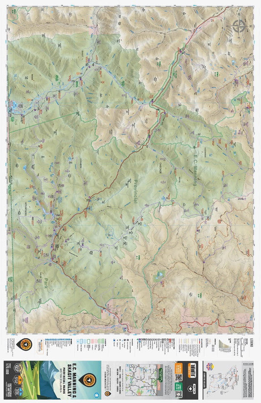 EC Manning & Skagit Valley Provincial Parks BC - Park Map