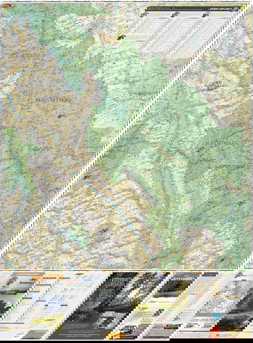 East Kootenay BC - Recreation Map