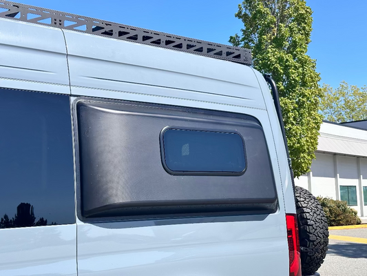 Glass & Acrylic Dual Pane Camper Windows 700x300mm (27.56"x11.81")