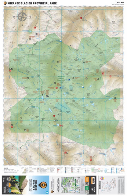 Kokanee Glacier Provincial Park BC - Park Map