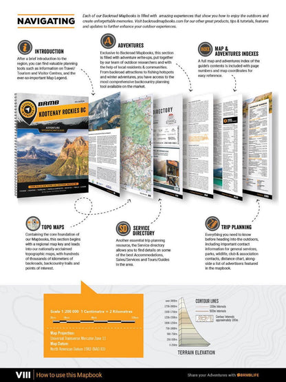 Kootenay Rockies BC Backroad Mapbook