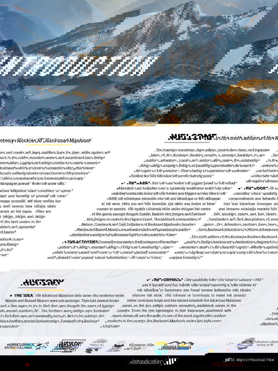 Kootenay Rockies BC Backroad Mapbook