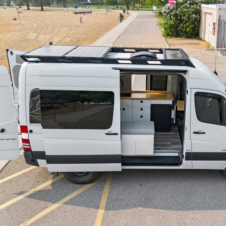Mercedes Sprinter 170" + 170" EXT High-Roof Rack by Curious Campervans