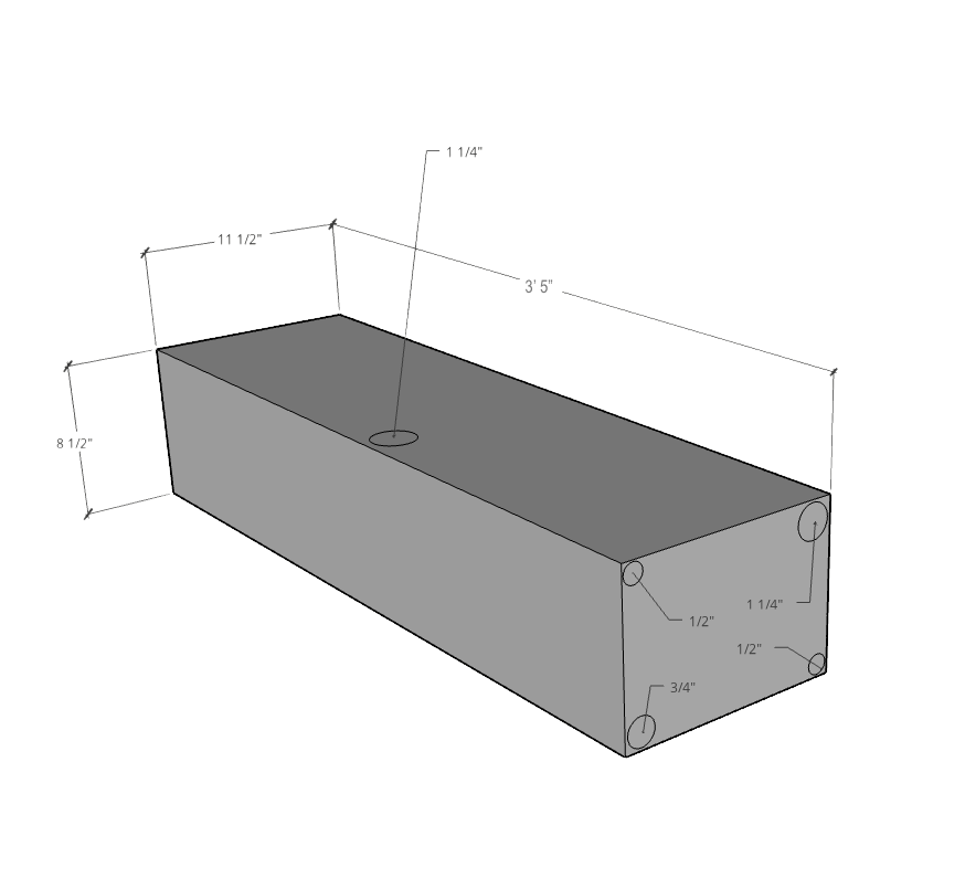 Sprinter Undermount Water Tank (17 Gallon)