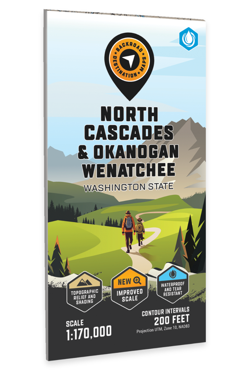 North Cascades, Okanogan Wenatchee, Washington State - Destination Map