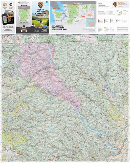 North Cascades, Okanogan Wenatchee, Washington State - Destination Map