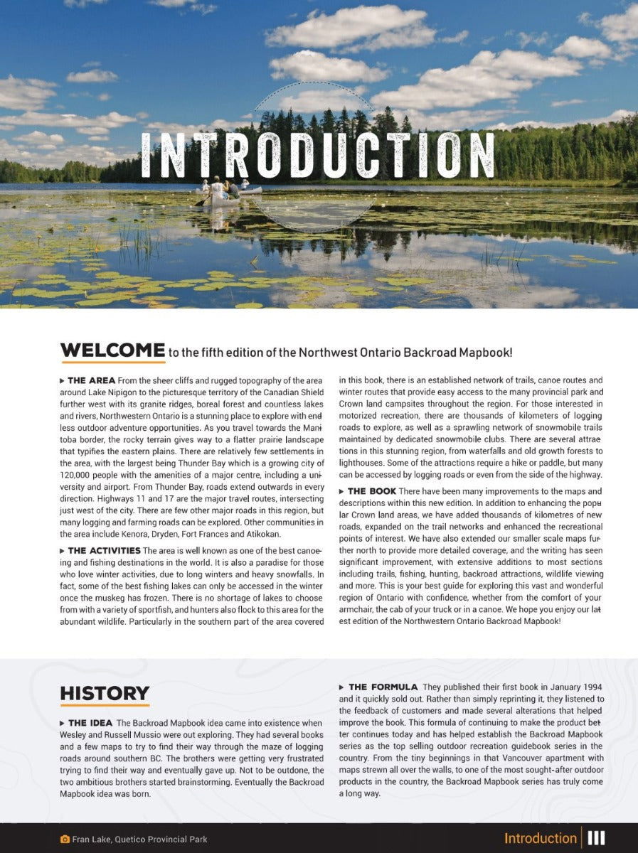 Northwestern Ontario Backroad Mapbook