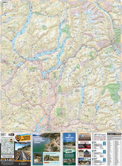 Okanagan Valley & Shuswap BC - Recreation Map