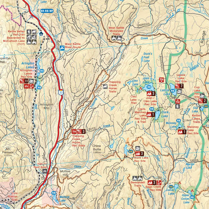 Okanagan Valley & Shuswap BC - Recreation Map