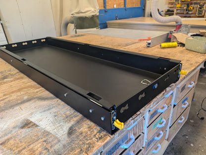 Aluminum Slide Out Storage Tray for Bikes, Boards and Gear