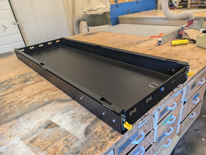 Aluminum Slide Out Storage Tray for Bikes, Boards and Gear