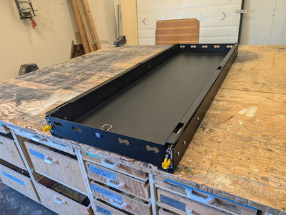 Aluminum Slide Out Storage Tray for Bikes, Boards and Gear