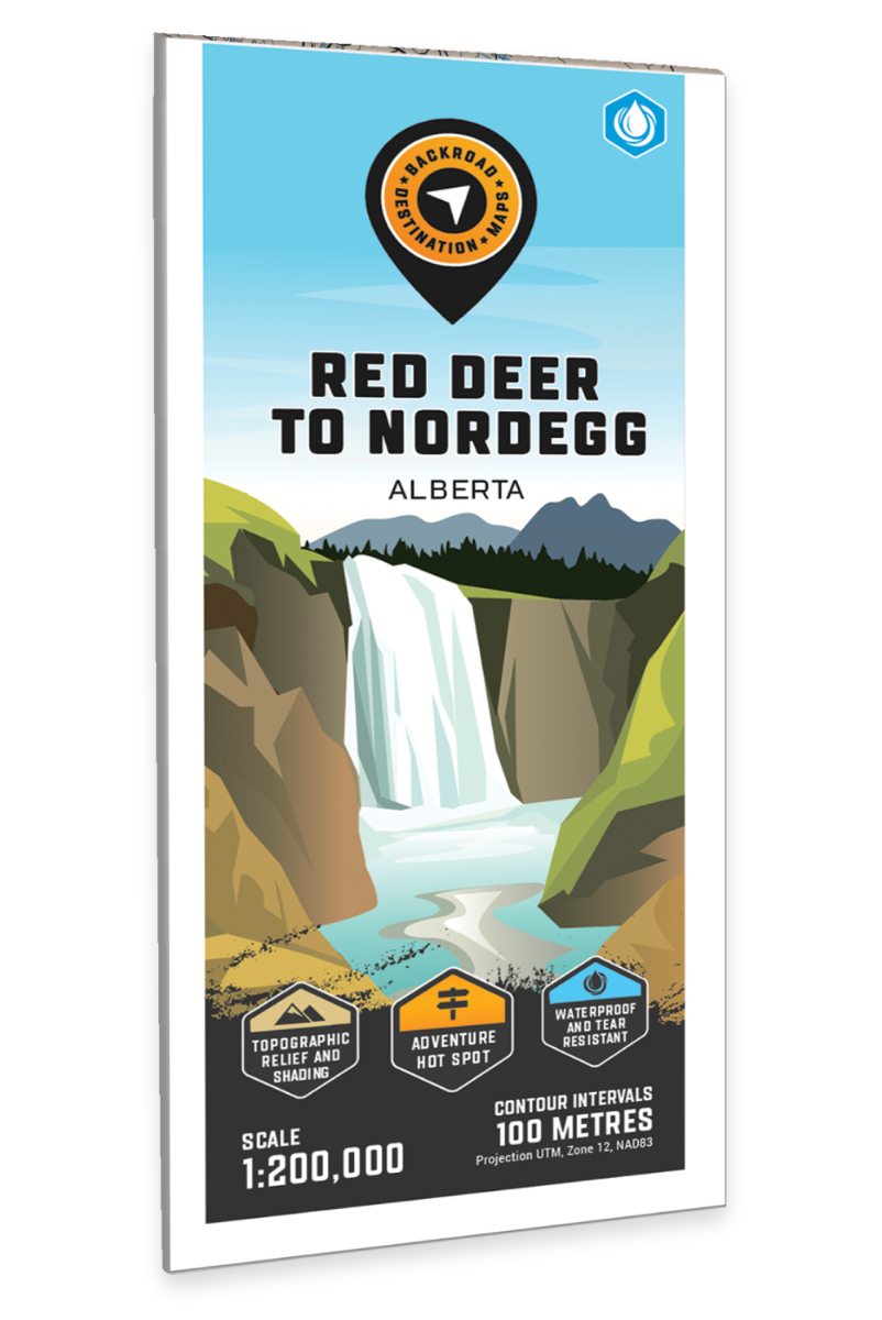 Red Deer to Nordegg, Alberta - Destination Map