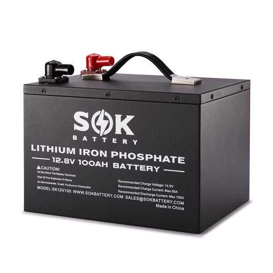 SOK 100Ah | 12V - Heated LiFePO4 Lithium Battery