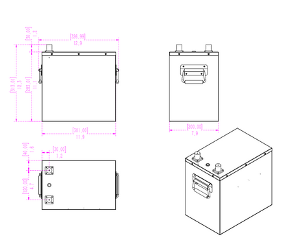 SOK 206Ah | 12V - Heated LiFePO4 Lithium Battery