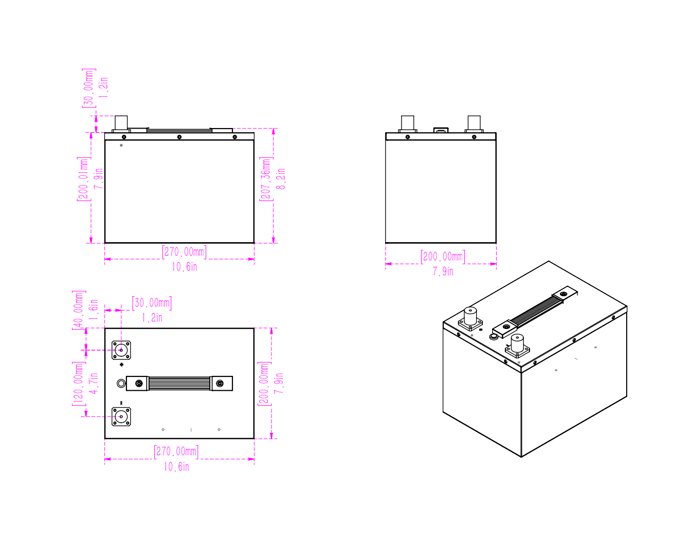 SOK 100Ah | 12V - LiFePO4 Lithium Battery - Marine Version (Plastic Case)