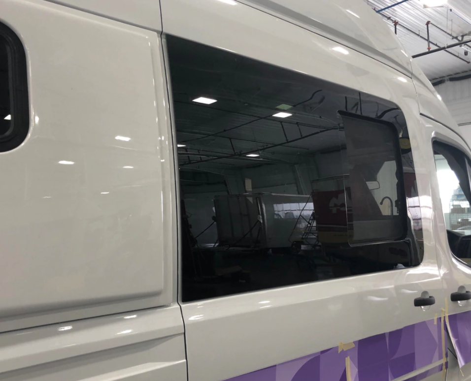 AMA Passenger Sliding Door Half-Slider Window for Ford Transit (2015-present)