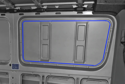 AMA Driver Side Forward Half-Slider Window for Mercedes Sprinter (2007-present)