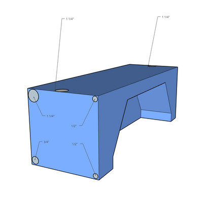 Sprinter Wheel Well Water Tank (29 Gallon)