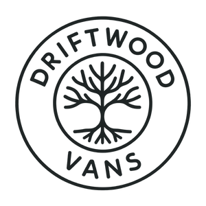 Driftwood Vans logo with transparent background