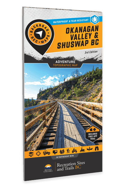 Okanagan Valley & Shuswap BC - Recreation Map