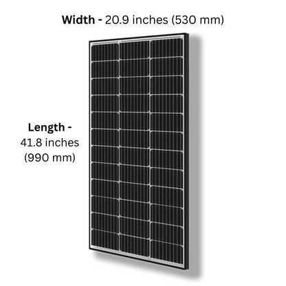 Lumera 100W Bifacial Black Solar Panels