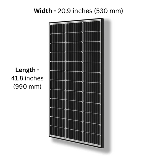 Lumera 100W Bifacial Black Solar Panels