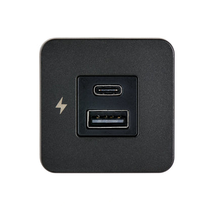Scanstrut TILE USB-A & C Interior Charging Socket – Black Bezel
