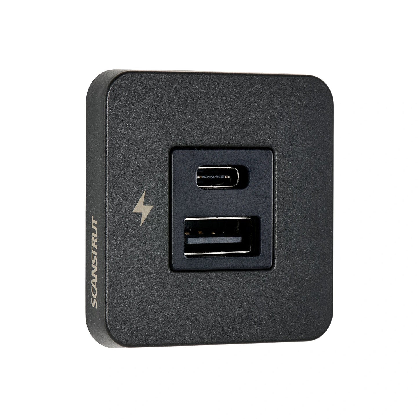Scanstrut TILE USB-A & C Interior Charging Socket – Black Bezel