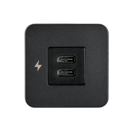 Scanstrut TILE Dual USB-C Interior Charging Socket – Black Bezel
